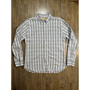 Original Madras Trading Company Camp Shirt XL Plaid Button Up Long Sleeve Mens